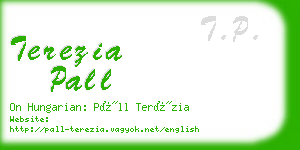 terezia pall business card